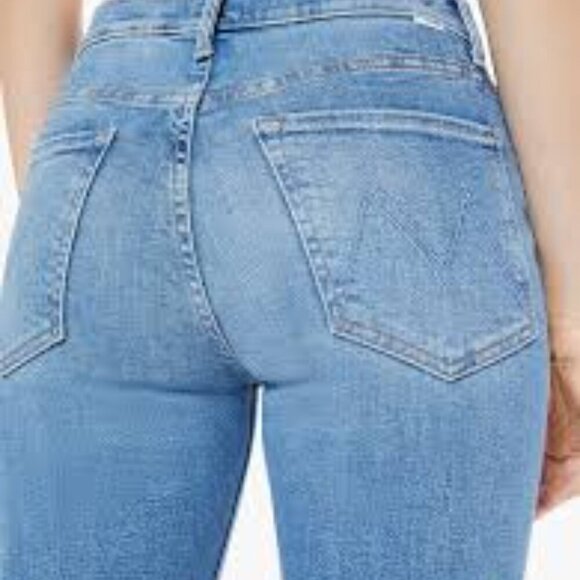 MOTHER The Insider Crop Step Fray Jeans Size 27 - Picture 1 of 11